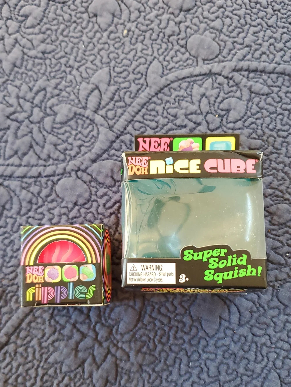 Nice Cube Super Solid Squish! Toy - Blue Nee Doh Needoh Stress Ball